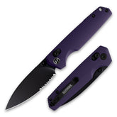 Youth Bird Serrated Pocket Knife (3''+14C28N+G10)-Crossbar Lock-Thumb stud-G053